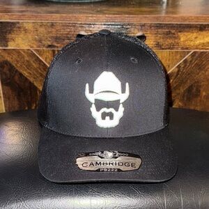 Black Cowboy Hat Logo Cap